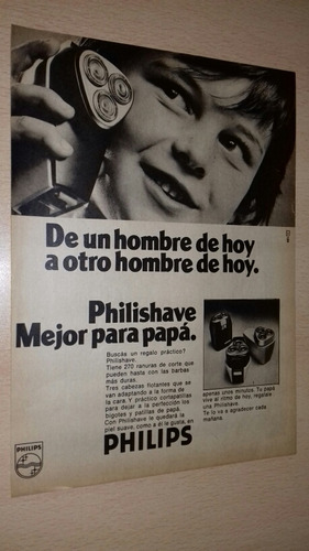 P473 Clipping Publicidad Afeitadora Philishave Año 1974