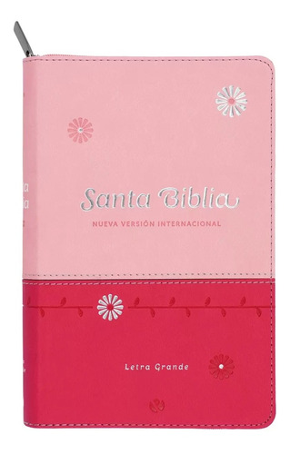 Biblia Nueva Version Internacional Fucsia/ Rosa Letra Grande
