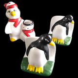 Antigo Trio Para Cozinha Em Ceramica Pinguim 11360 Rrdeco