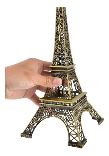 Torre Eiffel Adorno Metal Paris 30 Cm Mesa Majestuoso
