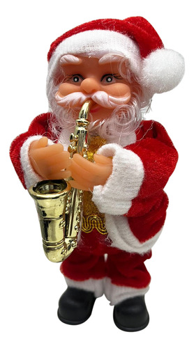 Boneco Papai Noel Natal Musical Com Som Decoração Natalina