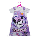 Jumper Para Niña De Kuromi Vestido Y Blusa Conjunto Fresco