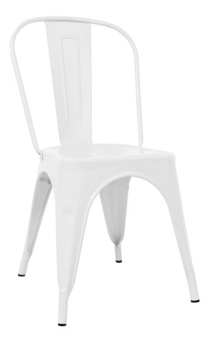 Silla Tolix Comedor Cocina Diseño Color De La Estructura De La Silla Acero Color Del Asiento Blanco Diseño De La Tela No Aplica