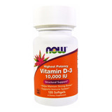 Vitamina D3 10.000 Ui  Now Foods 120 Softgels