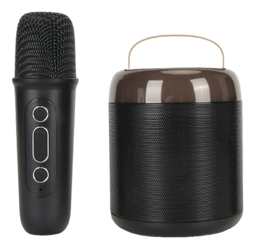 Kit Parlante Y Micrófono Karaoke Para Niños Bluetooth Led