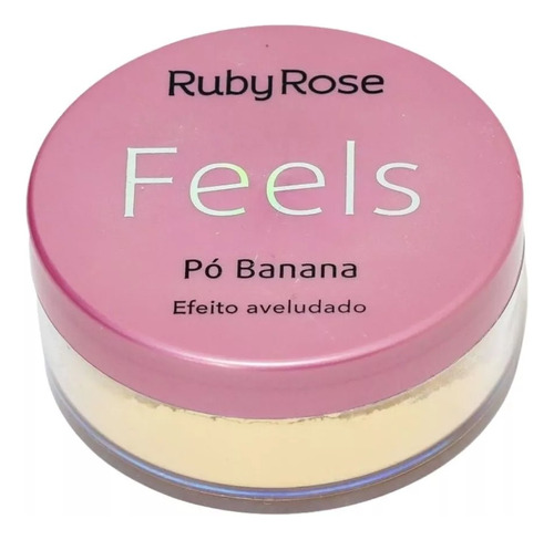 Pó Banana Feels Ruby Rose Efeito Aveludado Fixador