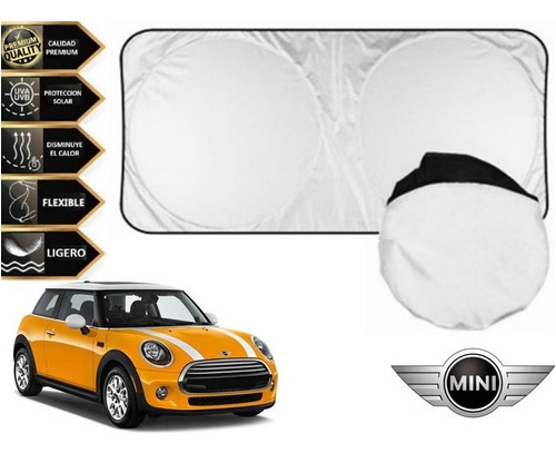 Parabrisas Cubre Sol Tapa Sol Con Ventosas Mini Cooper 2016