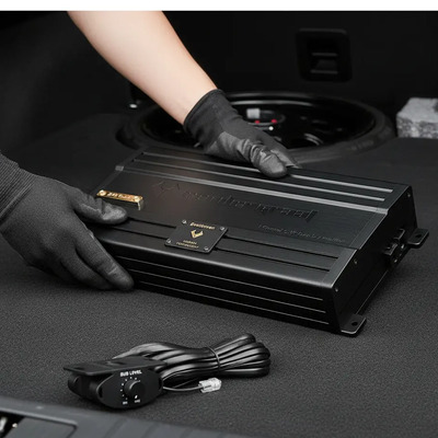 Amplificador para Subwoofer Vandergraaf Premium Beethoven 1canal 2400w \u002F1200w Rms 1 Ohms RCA 24k Clase D Potencia Digital Alto Rendimiento Con Control Remoto de Bajos para tablero Tecnología alemana | Envío gratis