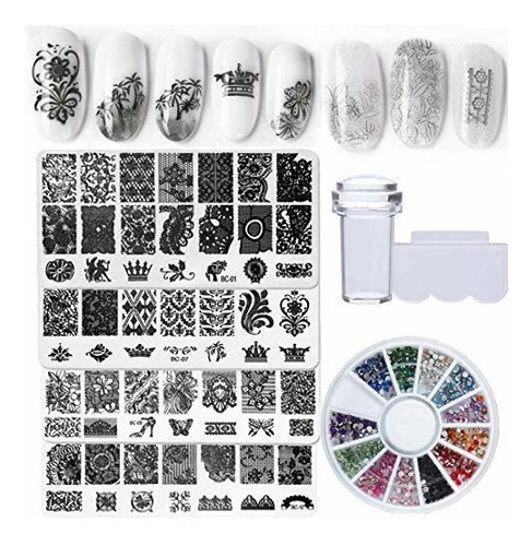Equipo Para Decorar Uñas Nail Stamper Kit 4pcs Nail Art Stam