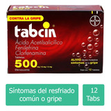 Tabcin 500 Mg Caja Con 12 Tabletas Efervescentes