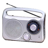 Radio Portatil  Am - Fm Daihatsu D-rp400 Dual - 220v - Pilas Color Blanco