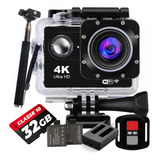 Câmera Action Sport 4k Wifi Hd 32gb + Baterias + Carregador