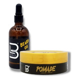 Kit Level 3 Pomada Súper Brillosa + Aceite De Barba