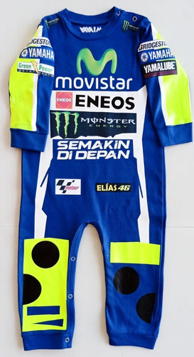 Enterito De Bebé Motociclismo Valentino Rossi. Regalos Bebé
