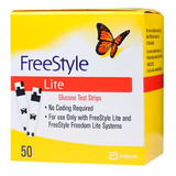 Freestyle Freedom Lite Tira Reactiva Para Glucosa 50 Tiras