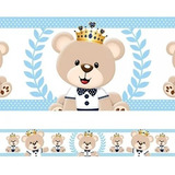 Faixa Decorativa Infantil Bebê Papel Parede Ursinho Principe