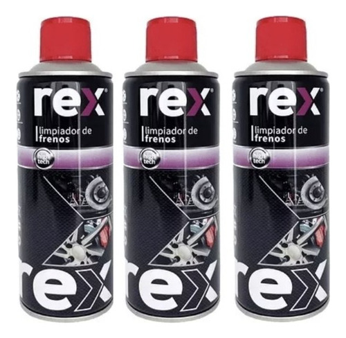 3 Spray Lubricante Limpiador De Freno 450 Ml Rex