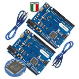 Kit 2x Pcs Italy Para Arduino Leonardo R3 Atmega32u4 + Usb