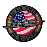 Parche Bordado P51 Mustang Us Air Force  Aviones Americanos