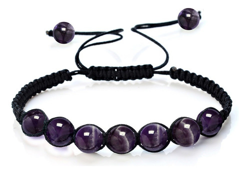 Bonita Pulsera 7 Piedras Naturales Hecho A Mano Unisex B751