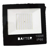 Reflector Bayter Led 100w 6500k Tipo iPad Vt-tbd05 Multivolt Carcasa Negro Luz Blanco Frío 110v/220v