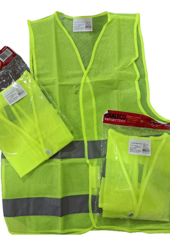Chaleco Reflectivo Fluo - Pack X 13 Unidades