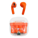 Fone De Ouvido S Fio Bluetooth Inova Laranja Alto Tws In-ear