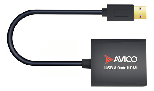 Avico Adaptador Usb 3.0 A Hdmi  1080p 60hz  Para Pc Con Wi