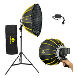 Soft Box Led Colmeia Bicolor 100w Greika Foto Video + Tripé