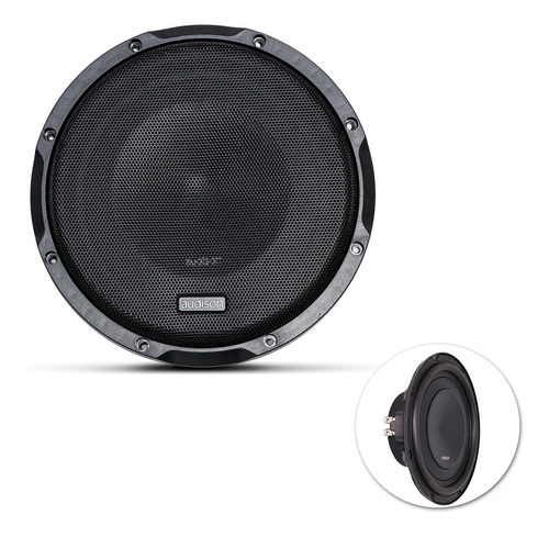 Subwoofer Audison Aps 8d 8  250w Rms 4 + 4 Ohms Bobina Dupla Cor Preto