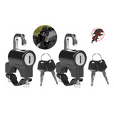 2 Candados Para Casco Helmet Lock, Para Moto Y Bicicleta