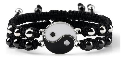 Pulsera Trenzada Dragón, Brazalete Ajustable Yin Yang Pareja