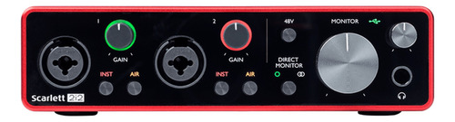 Focusrite Scarlett 2i2 3rd Gen Placa De Sonido Interfaz Usb