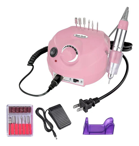 Kit Pulidor De Uñas Eléctrico Profesional Manicure 