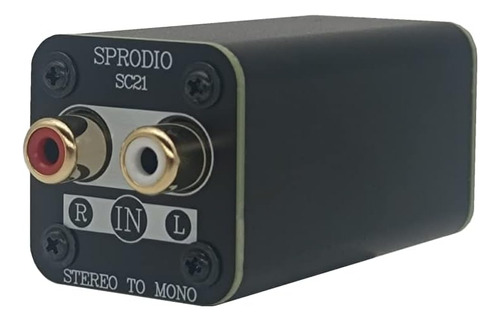 Sprodio Convertidor Único Estéreo A Mono, Adaptador De Audio