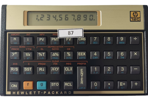 Calculadora Financeira Hp 12c Gold Português Modelo 87