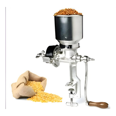 Molino Moledor Manual Choclo Maiz Cafe Granos Mani Cereal Color Metal | Envío gratis