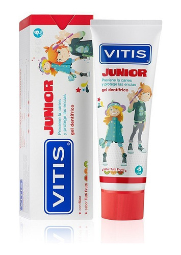 Pasta De Niños, Junior. Vitis +6. 75ml. Pack 2 Uni