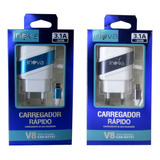 Kit 20 Carregador Celular Inova 3.1a V8 2-usb Atacado Barato