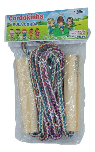 20 Corda De Pular Samara Infantil 1,60m Nylon Lembrancinha