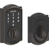 Schlage Aged Bronze Steel Touch Screen Deadbolt