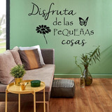 Vinil Decorativo Para Pared Frases Disfruta De Las Pequeñas