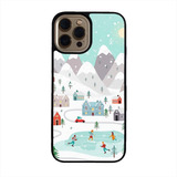 Funda Celular Navidad Villa Navideña Colores Figuras