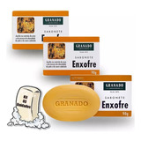 Kit 3 Sabonete Enxofre Granado 90g Esfoliante