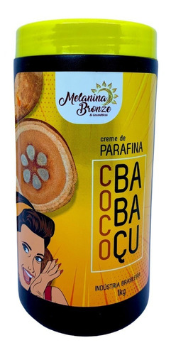 Creme De Parafina Coco Babaçu Melanina Bronze