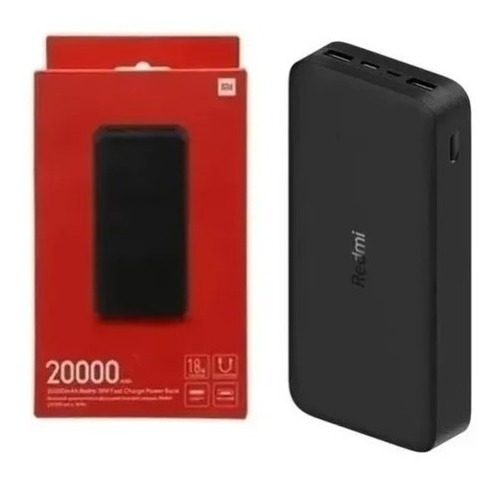 Carregador Redmi Power Bank Xiaomi 20000mah Original