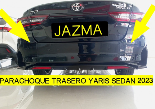 Parachoque Trasero Yaris Sedan 2023 2024 Original Toyota Foto 3