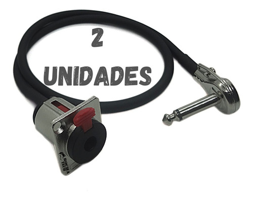 Kit 2 Cabos Para Pedalboard  (1 De 25cm + 1 De 35cm) 