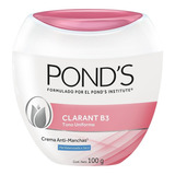 Crema Facial Pond's Clarant B3 Piel Balanceada A Seca 100 G