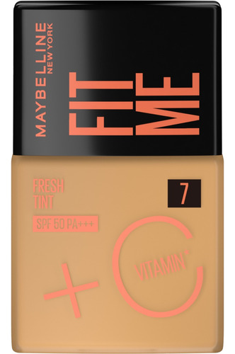 Fit Me Fresh Tint Base Maquillaje Maybelline. Tono 07 Fps 50